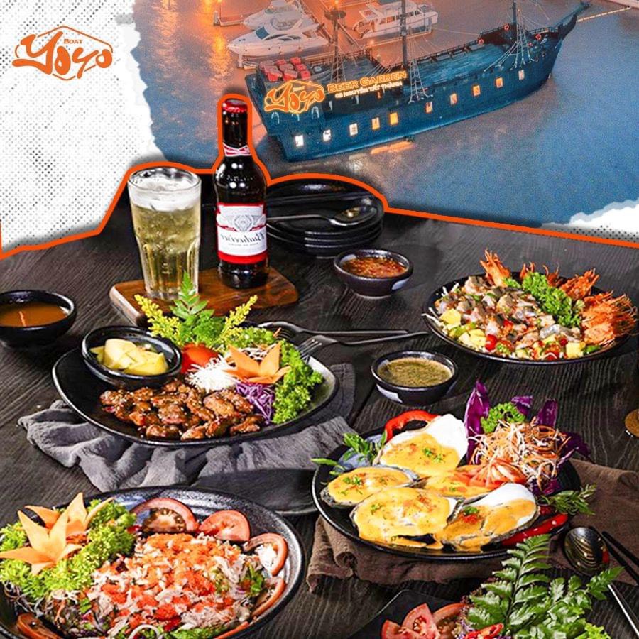 Yoyo boat, nha hang yoyo boat, yoyo boat quận 4, yoyo boat nguyễn tất thành quận 4, yoyo boat cảng sài gòn, nhà hàng beer trên tàu yoyo boat, yoyo boat nhà hàng trên tàu,