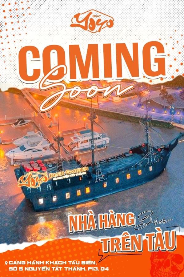 Yoyo boat, nha hang yoyo boat, yoyo boat quận 4, yoyo boat nguyễn tất thành quận 4, yoyo boat cảng sài gòn, nhà hàng beer trên tàu yoyo boat, yoyo boat nhà hàng trên tàu,